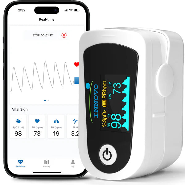 Innovo iP900BP-B Bluetooth Fingertip Pulse Oximeter